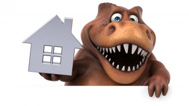 Eğlenceli Trex holding evi