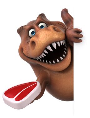 Eğlenceli Trex holding et