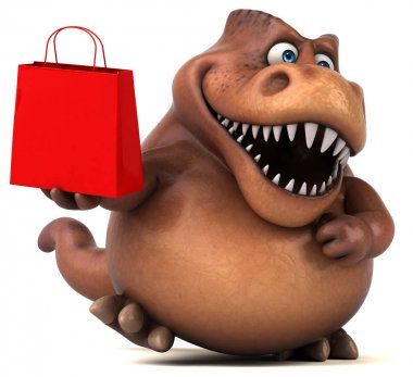 Eğlenceli Trex holding çanta