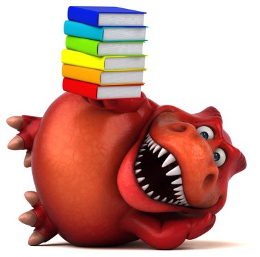 komik karikatür karakter holding kitaplar