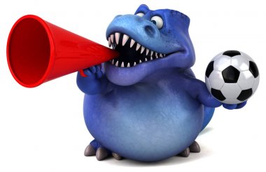  çizgi film karakteri holding topu