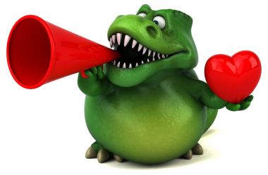 kalp tutan çizgi film karakteri  