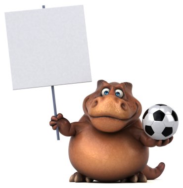  çizgi film karakteri holding topu