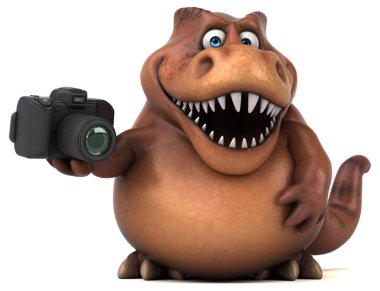 Eğlenceli Trex holding kamera 