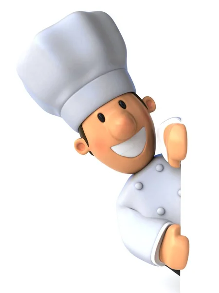 Chef holding card — Stock Photo, Image