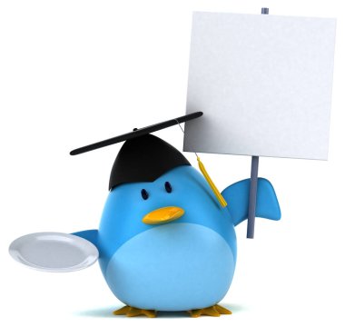  plaka tutarak çizgi film karakteri