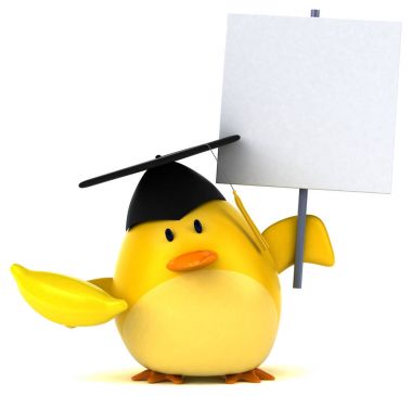 çizgi film karakteri holding muz