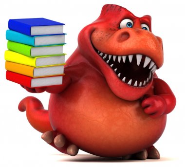 komik karikatür karakter holding kitaplar