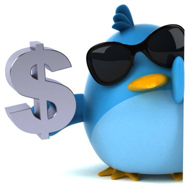  çizgi film karakteri holding Doları 