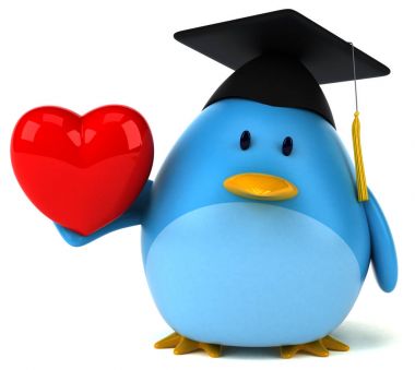 kalp tutan çizgi film karakteri  