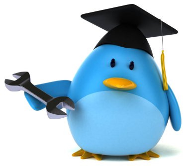 çizgi film karakteri holding anahtarı