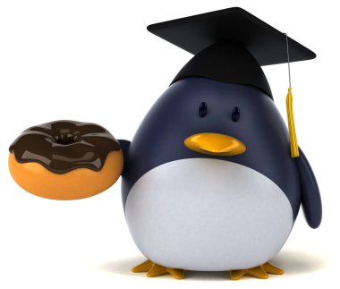  çizgi film karakteri çörek holding