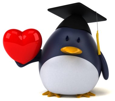 kalp tutan çizgi film karakteri  