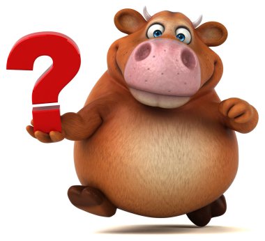  çizgi film karakteri holding soru işareti  