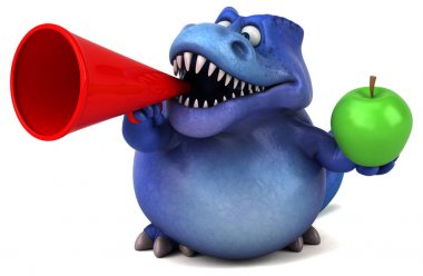   çizgi film karakteri holding elma