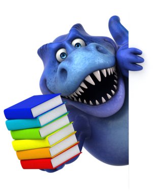 komik karikatür karakter holding kitaplar