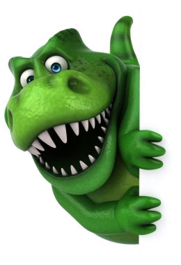 çizgi film karakteri holding afiş