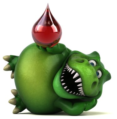 Komik karikatür karakter holding açılan