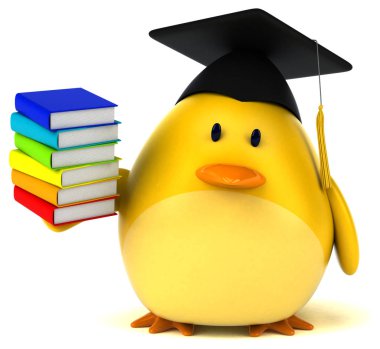 komik karikatür karakter holding kitaplar