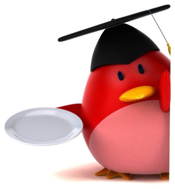  plaka tutarak çizgi film karakteri