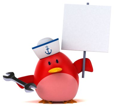 çizgi film karakteri holding anahtarı