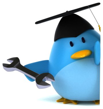 çizgi film karakteri holding anahtarı