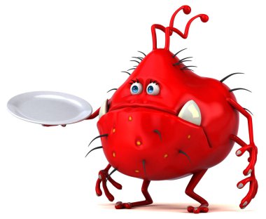  plaka tutarak çizgi film karakteri