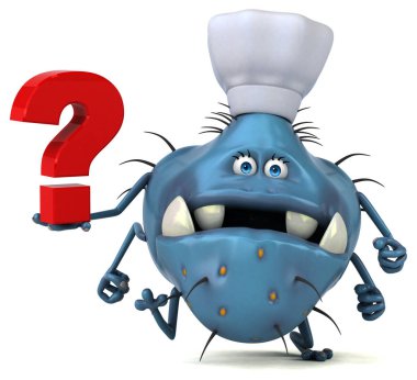  çizgi film karakteri holding soru işareti  