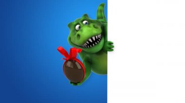 dinozor holding yumurta  