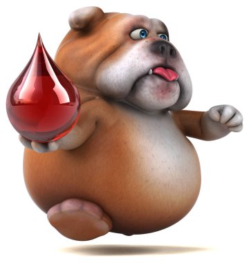 Komik karikatür karakter holding açılan