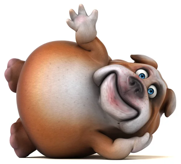 Aranyos szórakoztató bulldog — Stock Fotó