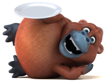  plaka tutarak çizgi film karakteri