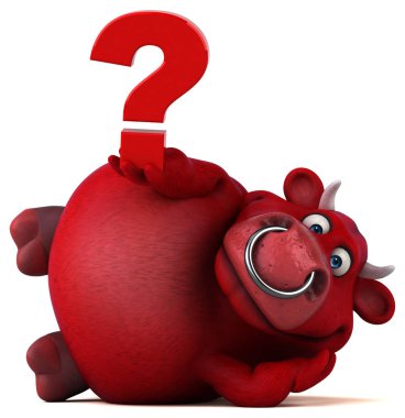  çizgi film karakteri holding soru işareti  