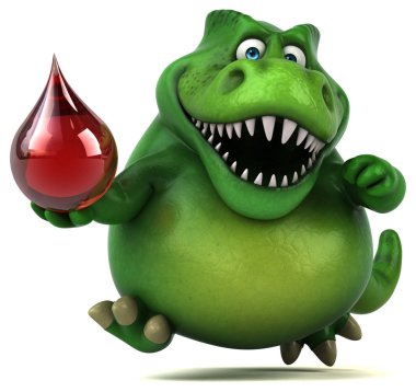 Komik karikatür karakter holding açılan