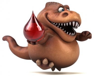 Komik karikatür karakter holding açılan