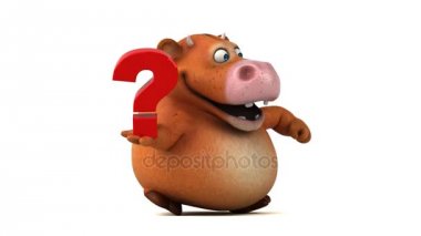  çizgi film karakteri holding soru işareti 