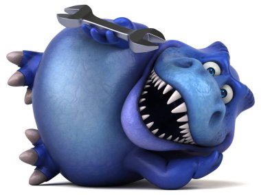 çizgi film karakteri holding anahtarı eğlenceli 