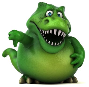 şirin eğlenceli dinozor