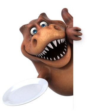 plaka tutarak çizgi film karakteri