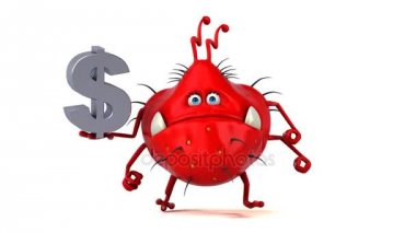  çizgi film karakteri holding Doları 