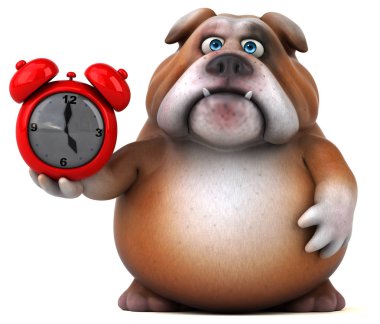  çizgi film karakteri holding çalar saat 