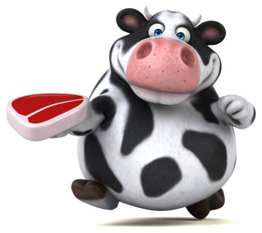 eğlenceli çizgi film karakteri eti holding