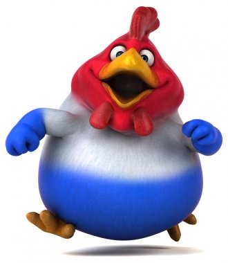 Eğlenceli tavuk - illüstrasyon