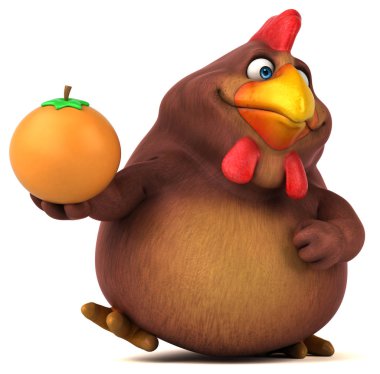 çizgi film karakteri turuncu holding 