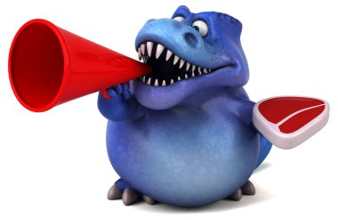 eğlenceli çizgi film karakteri eti holding