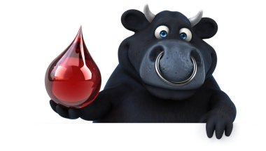 çizgi film karakteri holding açılan eğlenceli