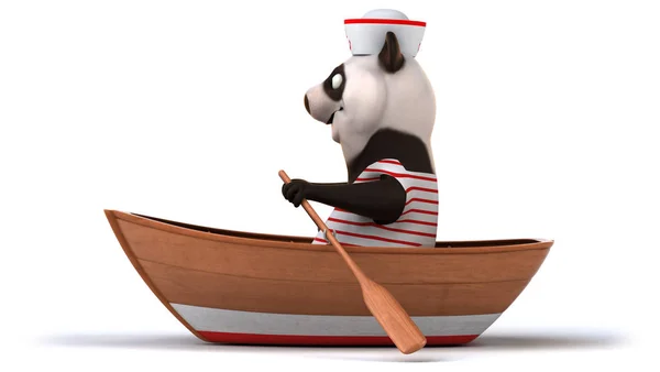 Cartoon character Fun panda — Stock Photo, Image