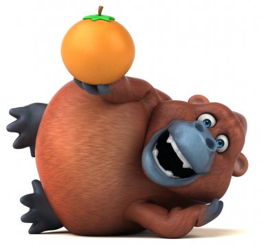 çizgi film karakteri turuncu holding 