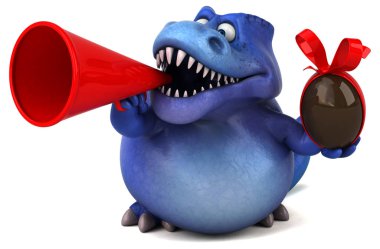  çizgi film karakteri holding Paskalya yortusu yumurta 