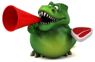 eğlenceli çizgi film karakteri eti holding